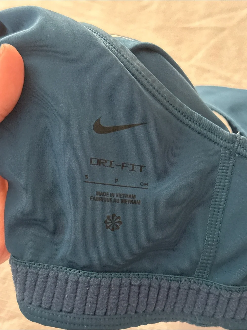 Nike Racerback Sports Bra bundle- Teal Blue & Heather Gray